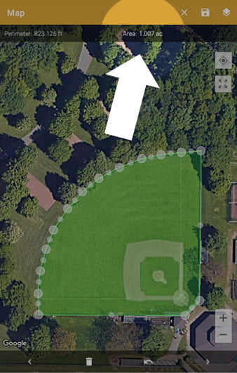 Determine area size with Fields Area Measure 6