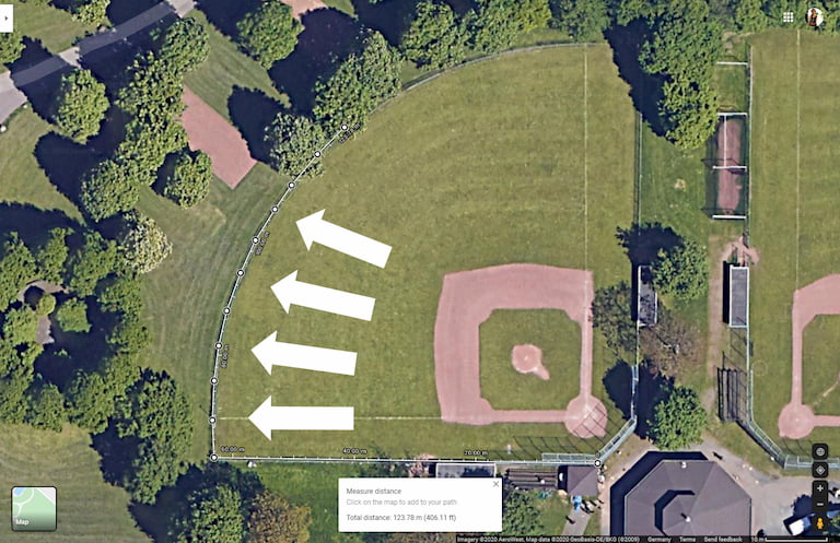 Determine area size with Google Maps 3