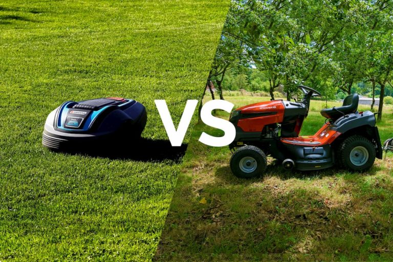 Robotic lawn mower vs lawn tractor
